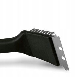 Vielinis grilio šepetys su grotelių grandikliu, 31 cm