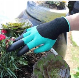 Pirštinės, sodo pirštinės, nagai, grėbliai, nagai