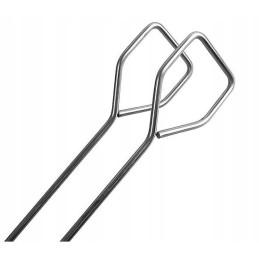 Grilio reikmenys, stalo įrankių rinkinys, plieniniai kepsninės indai, 3 vnt