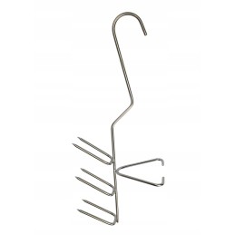 H-326-d kabliukas stambiai žuviai rūkyti, 6 peiliukai, 24 cm