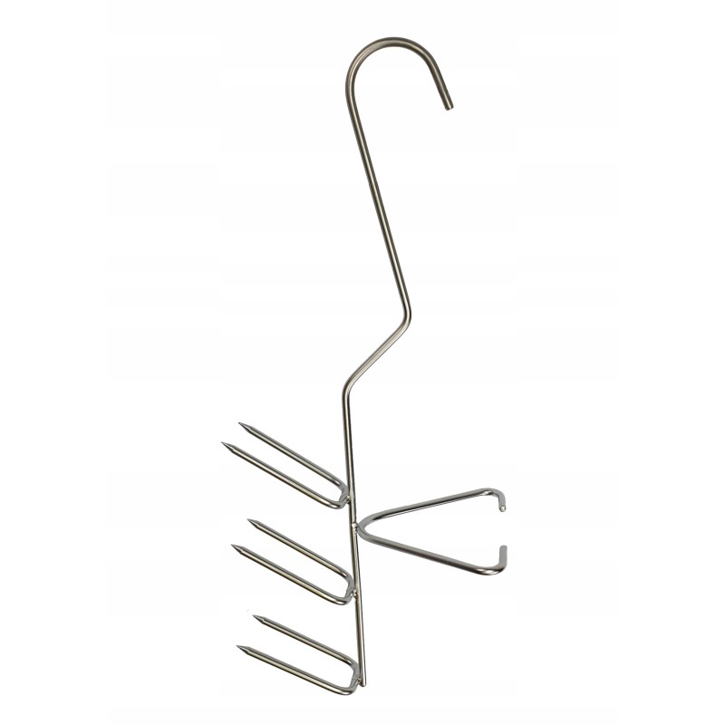 H-326-d kabliukas 24cm stambiai žuviai rūkyti, 6 peiliukai