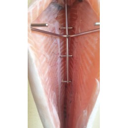 H-326-d kabliukas 24cm stambiai žuviai rūkyti, 6 peiliukai