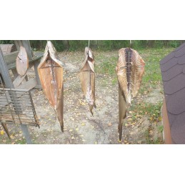 H-326-d kabliukas 24cm stambiai žuviai rūkyti, 6 peiliukai