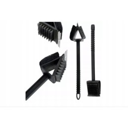 3in1 grilio grandiklio šepetys grotelėms valyti