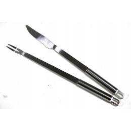 Rinkinys peilis + šakutė, kepsnių kepsnių rinkinys, 32 cm