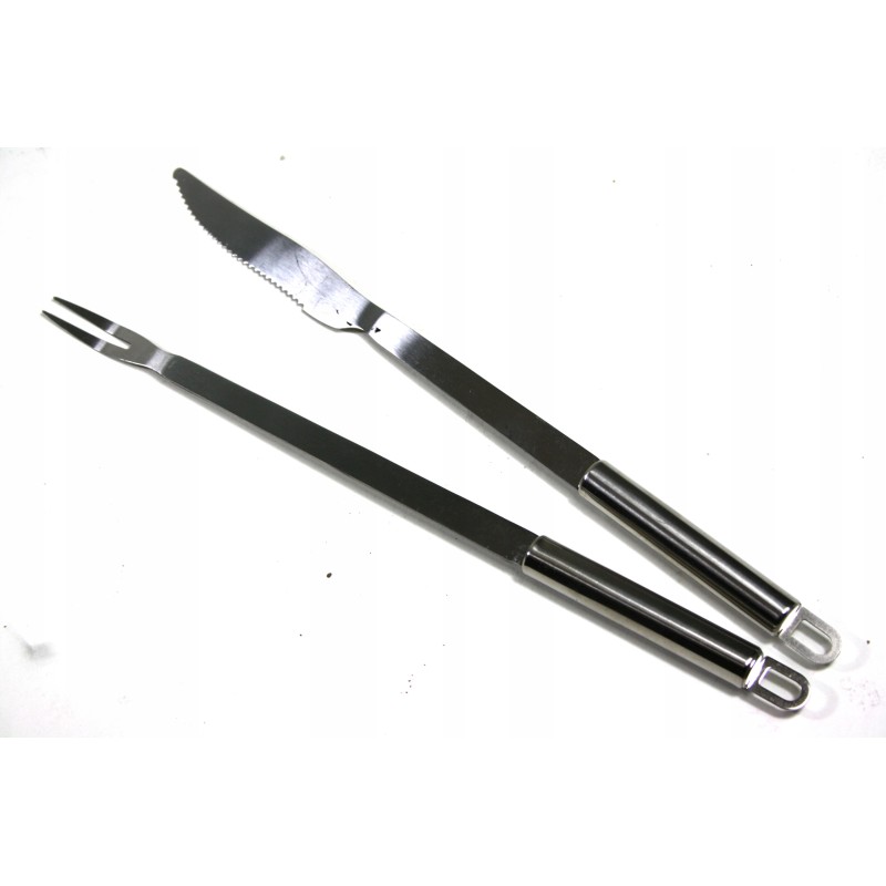 Rinkinys peilis + šakutė, kepsnių kepsnių rinkinys, 32 cm
