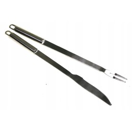 Rinkinys peilis + šakutė, kepsnių kepsnių rinkinys, 32 cm