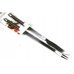 Rinkinys peilis + šakutė, kepsnių kepsnių rinkinys, 32 cm