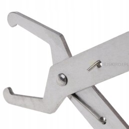 Plieninis, rėmo gaudyklė su kaltu, chromuotas