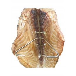 H-326-d kabliukas stambiai žuviai rūkyti, 6 peiliukai, 24 cm