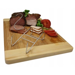 H-326-d kabliukas stambiai žuviai rūkyti, 6 peiliukai, 24 cm