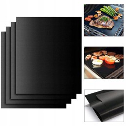 4x Teflon bbq kepimo kilimėlis, daugkartinio naudojimo grilio padėklas orkaitei