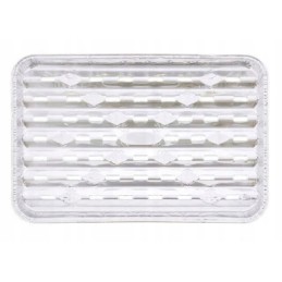 Grilio padėklas aliuminio stačiakampiai grilio padėklai 34 x 23 x 2,5 cm 3 vnt.