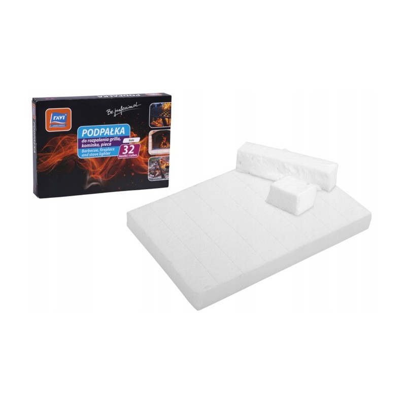 Baltas kūrenimas šašlykinei ar židiniui įkurti, 32 kubeliai