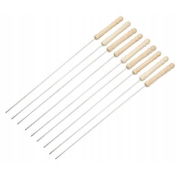 Grilio iešmeliai metaliniai pagaliukai mėsos iešmams 30 cm 10 vnt.