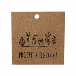 50 vienetų popierinių etikečių konservams, ekologiniai ženklai