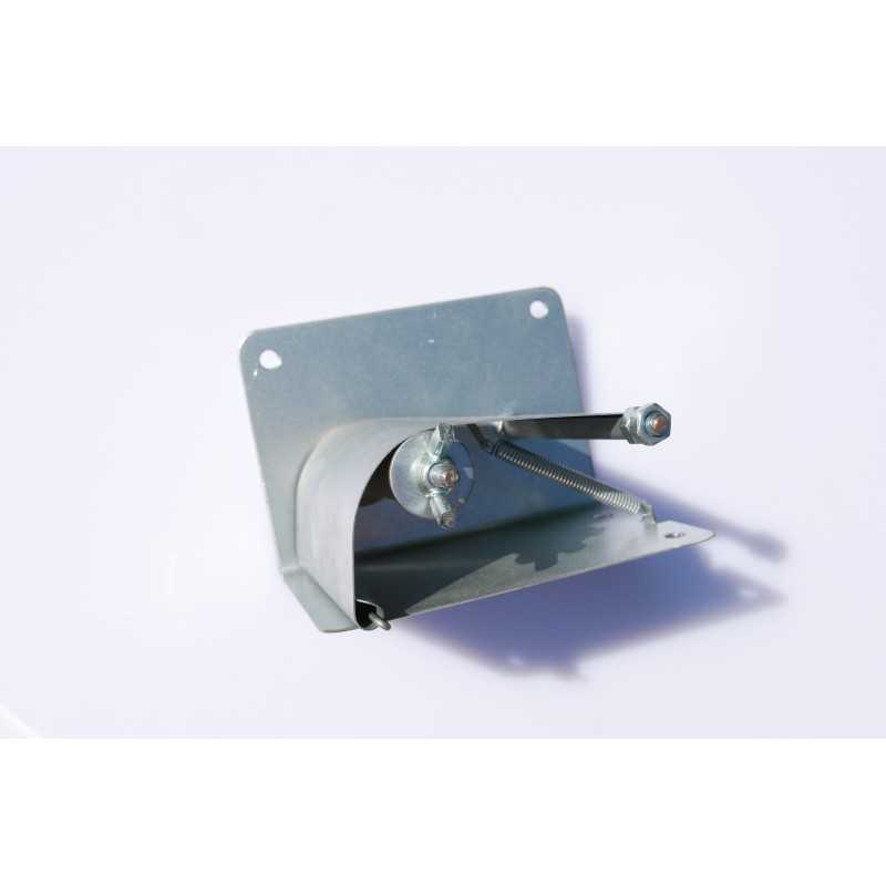 Bitininkystės vielos laikiklis su stabdžiu