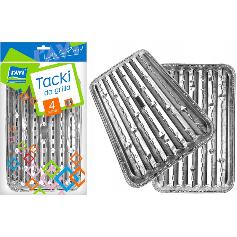 Ravi grilio padėklai 4 vnt