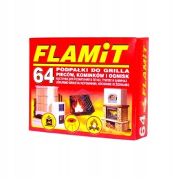 Židinio kūrenimas, grilio kūrenimas, baltas, flamit 64