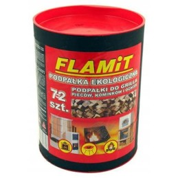Tulesüütaja kaminagrillile, pruun flamiit, 72 torukuubikut