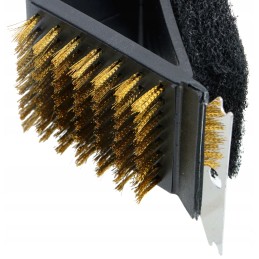 2in1 grilio grandiklio šepetys grotelėms valyti