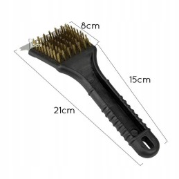 2in1 grilio grandiklio šepetys grotelėms valyti