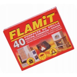 Baltas kūrenimas židinio griliui, 40 kubelių