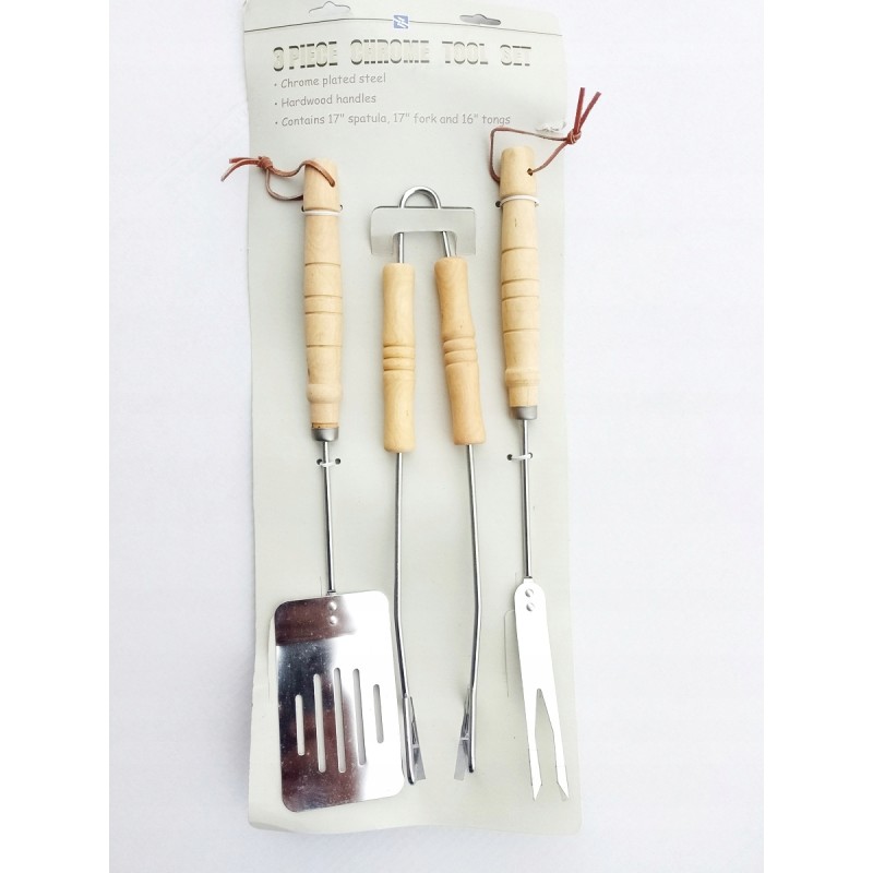 Kepsninės priedų rinkinys (žnyplės + mentelė + šakutė)