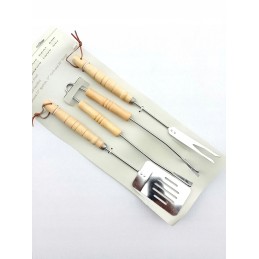 Kepsninės priedų rinkinys (žnyplės + mentelė + šakutė)