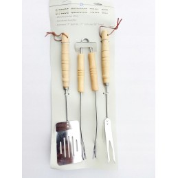 Kepsninės priedų rinkinys (žnyplės + mentelė + šakutė)