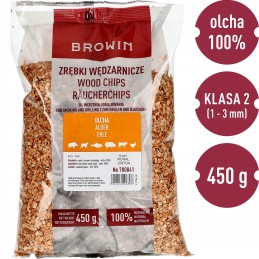Alksnio drožlės 2l 2 klasė rūkymui 100% alksnio 450g browin borniak drožlės
