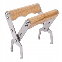 Rėmo gaudyklė su nerūdijančio plieno medine rankena