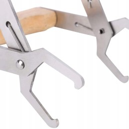 Rėmo gaudyklė su nerūdijančio plieno medine rankena