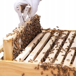 Rėmo gaudyklė su nerūdijančio plieno medine rankena