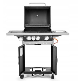 Dujinis grilis su ketaus grotelėmis activa didelis 8,4 kW 3in1 didelis dujinis grilis