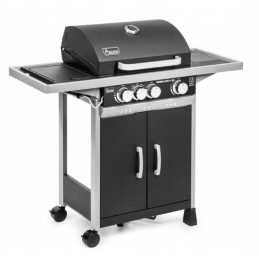 Dujinis grilis su ketaus grotelėmis activa didelis 8,4 kW 3in1 didelis dujinis grilis