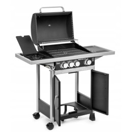 Dujinis grilis su ketaus grotelėmis activa didelis 8,4 kW 3in1 didelis dujinis grilis