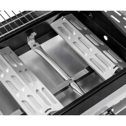 Dujinis grilis su ketaus grotelėmis activa didelis 8,4 kW 3in1 didelis dujinis grilis