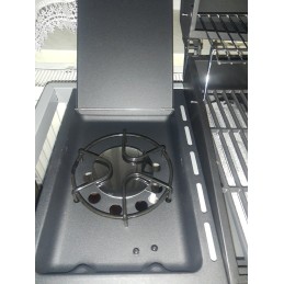 Dujinis grilis su ketaus grotelėmis activa didelis 8,4 kW 3in1 didelis dujinis grilis