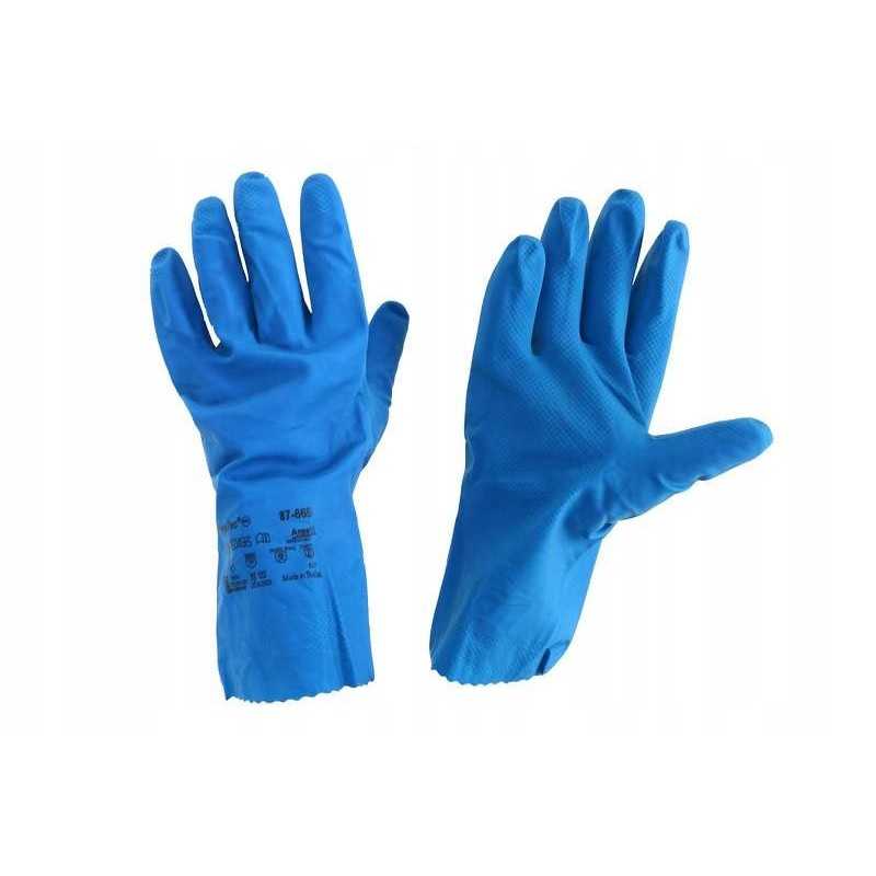 Rūgštims atsparios pirštinės, skirtos darbui su rūgštimis bityne