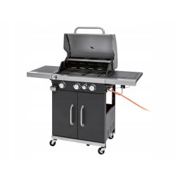 Grillmeister dujinis grilis, 3+1 degiklis, 14,4 kw