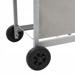 Vidaxl dujinis grilis su 6 degikliais sidabro spalvos