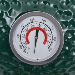 Vidaxl keraminės kamado kepsninės su rūkykla 2 in 1 56 cm žalia