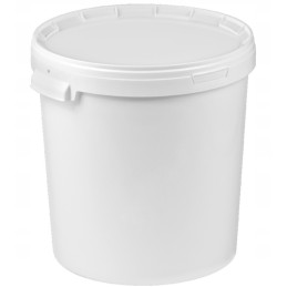 Vieno ratlankio apvalus kibiras, 33 litrai, su dangteliu.