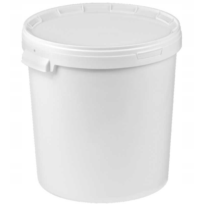 Vieno ratlankio apvalus kibiras, 33 litrai, su dangteliu.