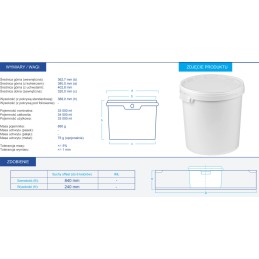 Vieno ratlankio apvalus kibiras, 33 litrai, su dangteliu.