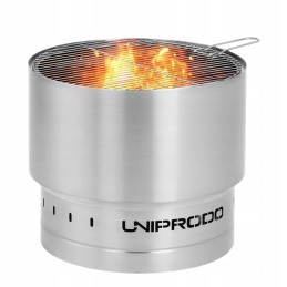 Sodo židinys su plieninėmis grotelėmis 55 x 55 x 48 cm