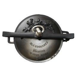 15 litrų ketaus puodas su bronza