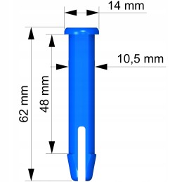 Tihvti tihvti riivi pistik Bestway Intex basseini jaoks 62 mm x 10 5 mm