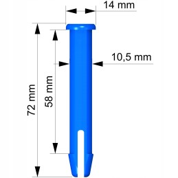 Tihvti tihvti riivi pistik Bestway Intex basseini jaoks 72 mm x 10 5 mm